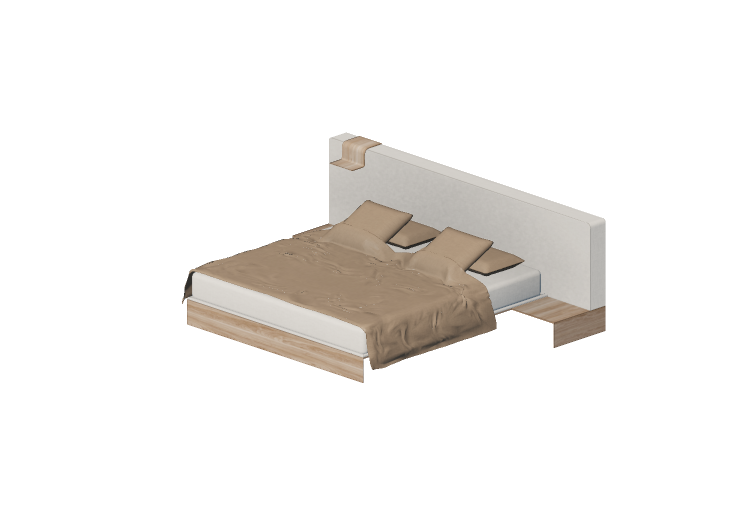 Camas y Mesitas de noche 3D - Cama matrimonial - Artzzi -... Camas y Mesitas de noche 3D - Cama matrimonial - Artzzi -...