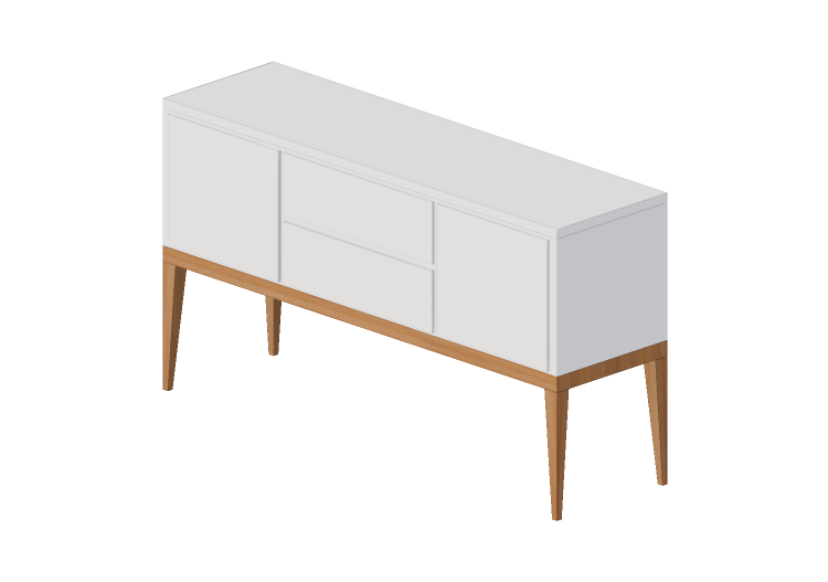 Meubles 3D - Meuble en bois - Artzzi - Buffet-03 - ARTZZI Meubles 3D - Meuble en bois - Artzzi - Buffet-03 - ARTZZI