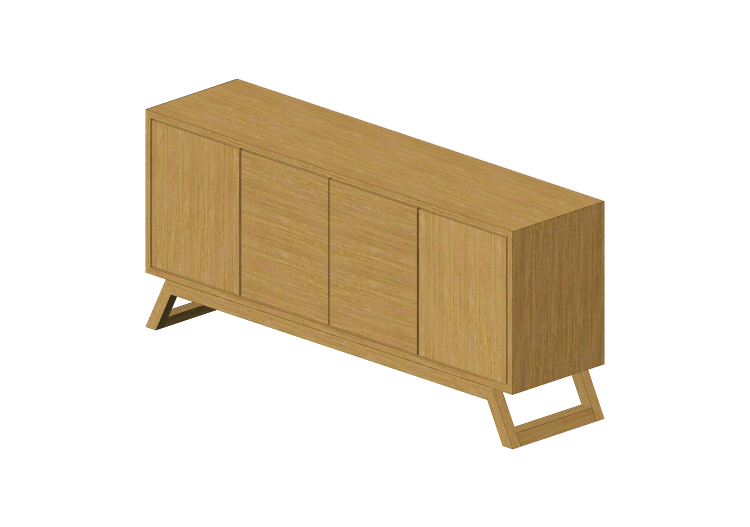 Muebles 3D - Buffet de madera - Artzzi - Ipe - ARTZZI Muebles 3D - Buffet de madera - Artzzi - Ipe - ARTZZI