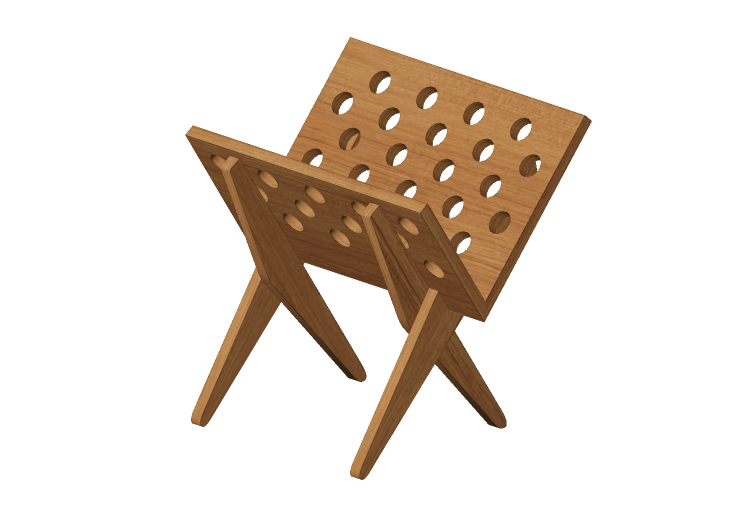 Accesorios 3D - Estantes de revistas de madera - Artzzi -... Accesorios 3D - Estantes de revistas de madera - Artzzi -...