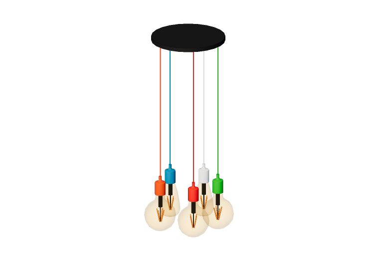 3D Schwebende Lampe - Pendellampe aus Kunststoff - Avant... 3D Schwebende Lampe - Pendellampe aus Kunststoff - Avant...