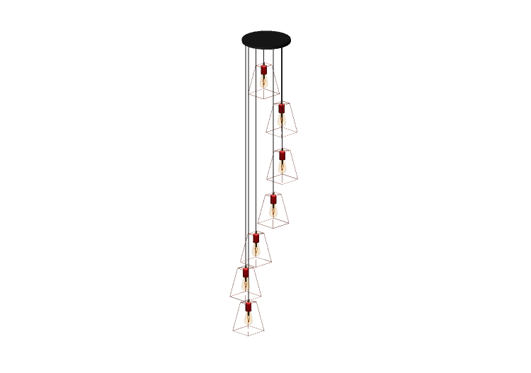 Lampe à suspension 3D - Lampe suspendue en métal - Avant... Lampe à suspension 3D - Lampe suspendue en métal - Avant...