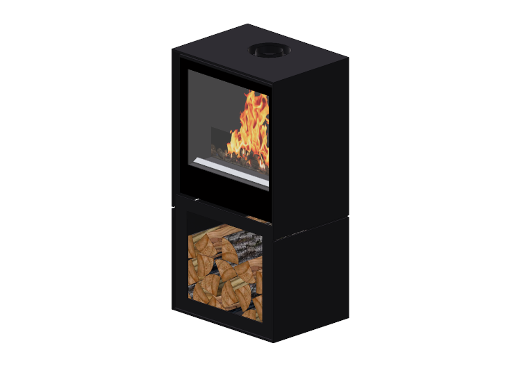 Chimneys and chimney pots 3D - Gas fireplace - Barbas... Chimneys and chimney pots 3D - Gas fireplace - Barbas...