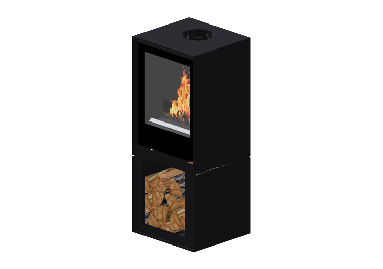 Chimneys and chimney pots 3D - Gas fireplace - Barbas... Chimneys and chimney pots 3D - Gas fireplace - Barbas...