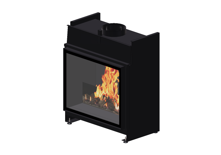 Chimneys and chimney pots 3D - Gas fireplace - Barbas... Chimneys and chimney pots 3D - Gas fireplace - Barbas...