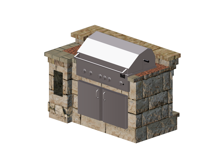 Cozinhas 3D - Cozinha em pedra - Belgard - Belgard Cozinhas 3D - Cozinha em pedra - Belgard - Belgard