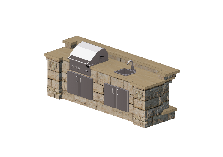 Cocinas 3D - Cocina de piedra - Belgard - Wexford - Belgard Cocinas 3D - Cocina de piedra - Belgard - Wexford - Belgard