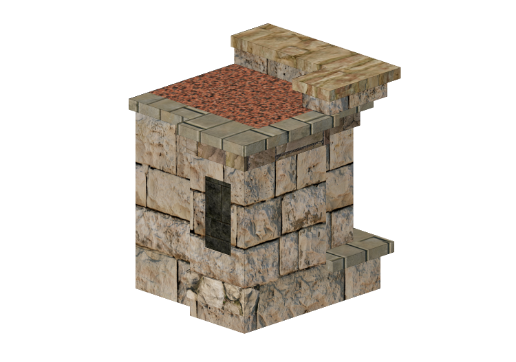 3D Möbel - End-Möbelstück für Outdoor-Küche aus Stein -... 3D Möbel - End-Möbelstück für Outdoor-Küche aus Stein -...