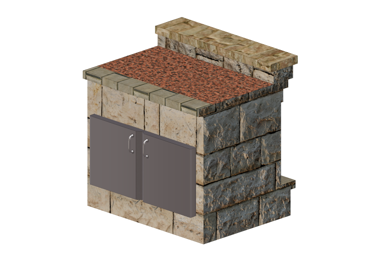 Móveis 3D - Móvel da cozinha em pedra - Belgard - Belgard Móveis 3D - Móvel da cozinha em pedra - Belgard - Belgard