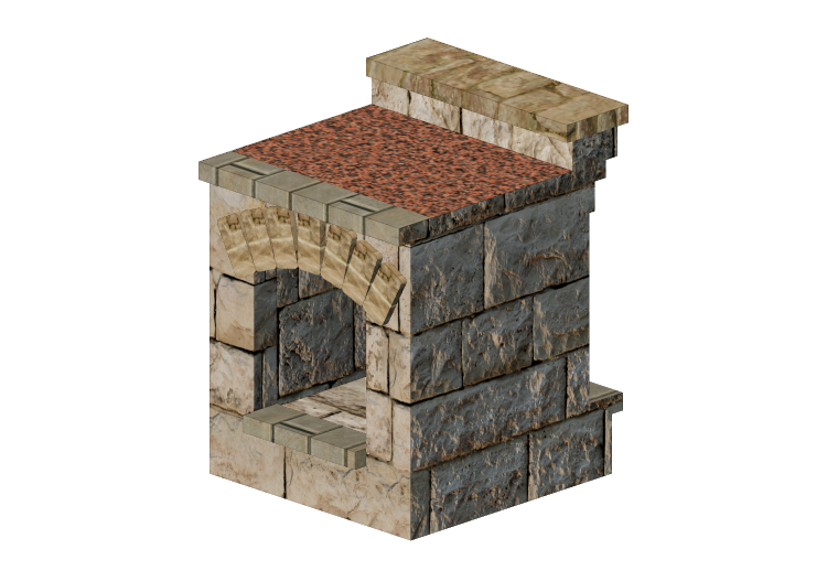 3D Furniture - Stone wood storage cabinet - Belgard -... 3D Furniture - Stone wood storage cabinet - Belgard -...