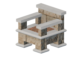 Sillas y Poltronas 3D - Silla de piedra - Belgard - Tuscany