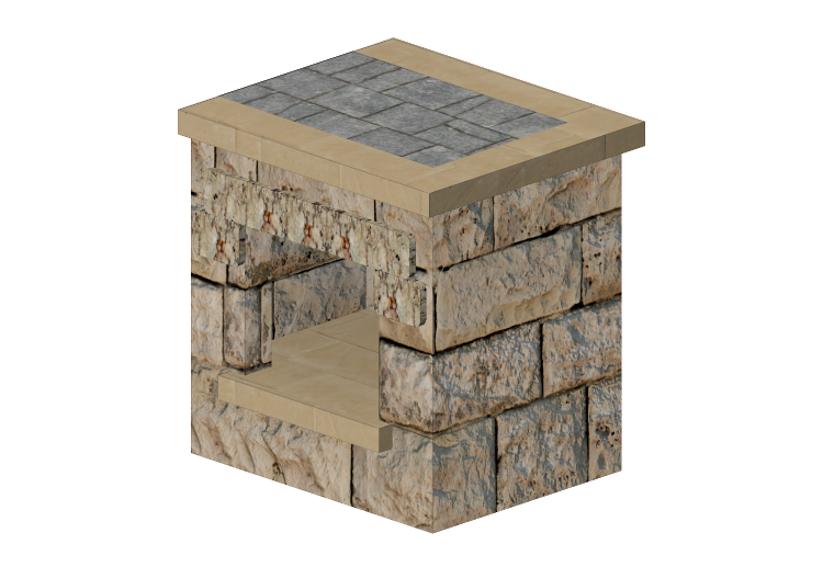 3D Zubehör - Brennholholzschrank aus Stein - Belgard -... 3D Zubehör - Brennholholzschrank aus Stein - Belgard -...