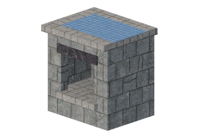 配饰 - Stone wood storage cabinet - Belgard - Cordova