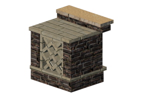 Acess&oacute;rios 3D - Adega de pedra - Belgard - Nottingham