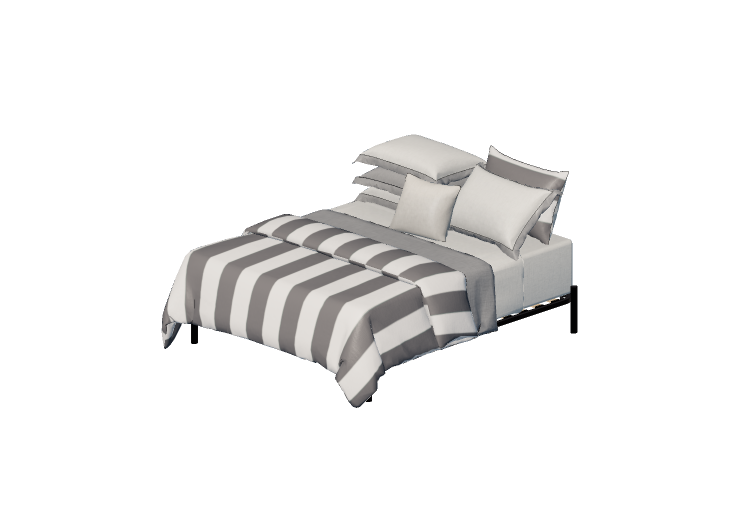 Camas 3D - Cama de casal - By The Bed - The 325 Kent Cinza... Camas 3D - Cama de casal - By The Bed - The 325 Kent Cinza...