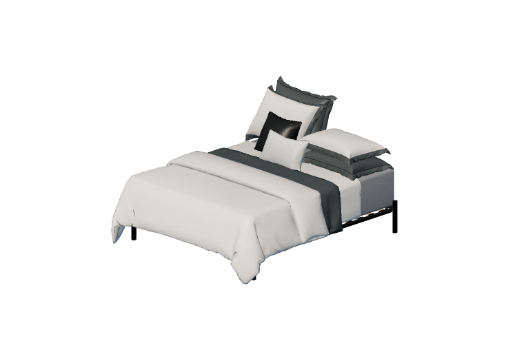 Camas 3D - Cama de casal - By The Bed - Fence - By The Bed Camas 3D - Cama de casal - By The Bed - Fence - By The Bed