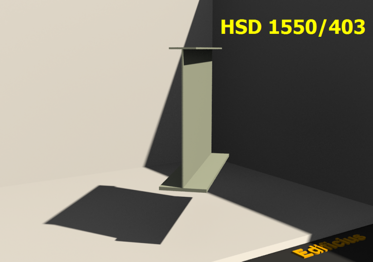 Perfis soldados 3D - HSD 1550/403 - ACCA software