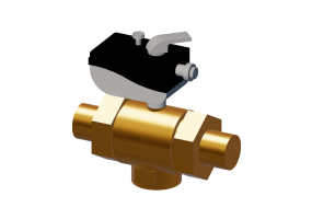Válvula de bola de dos vías motorizada DN 40 (1 1/2") 230V