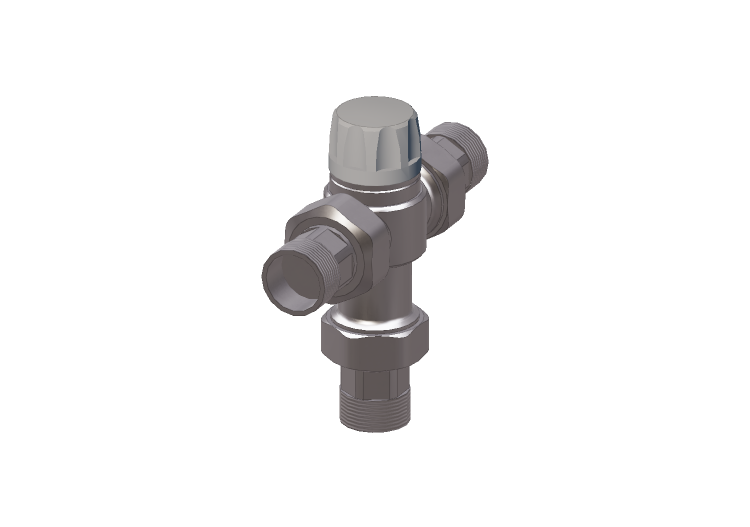 Adjustable anti-scald thermostatic mixer DN 20 (3/4") -... Adjustable anti-scald thermostatic mixer DN 20 (3/4") -...