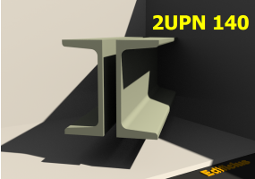 3D Profile mehrgliedrig - 2UPN 140[20.0]