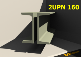 3D Profile mehrgliedrig - 2UPN 160[20.0]