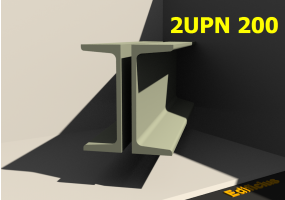 3D Profile mehrgliedrig - 2UPN 200[20.0]
