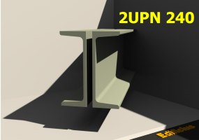 3D Profile mehrgliedrig - 2UPN 240[20.0]
