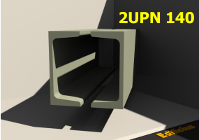 3D Profile mehrgliedrig - 2UPN 140[20.0]