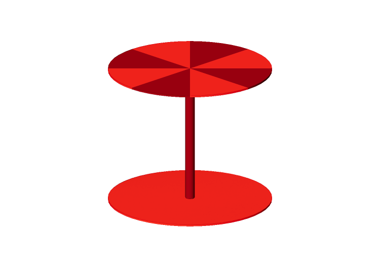 Tables 3D - Petite table en plastique - Cappellini - Gong... Tables 3D - Petite table en plastique - Cappellini - Gong...