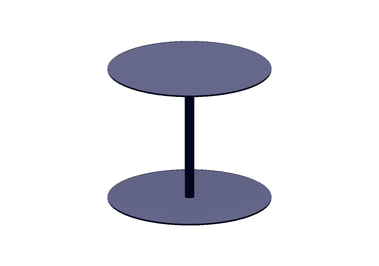 Mesas 3D - Mesa de centro de metal - Cappellini - Gong Lux... Mesas 3D - Mesa de centro de metal - Cappellini - Gong Lux...