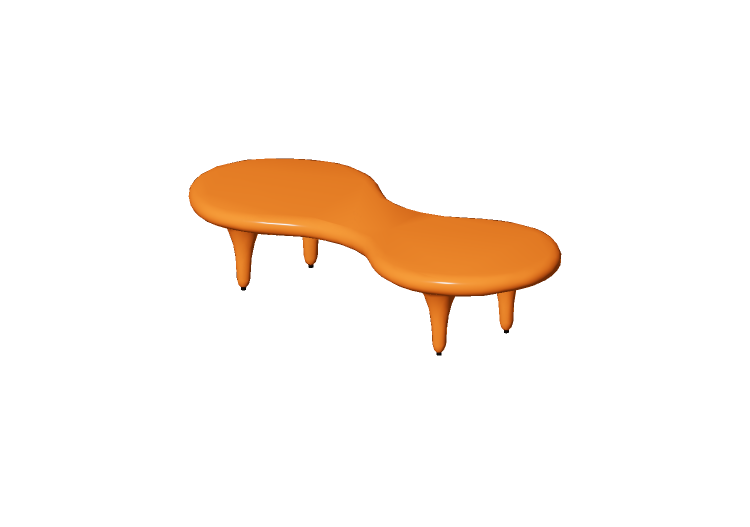 3D Tables - Plastic coffee table - Cappellini - Orgone -... 3D Tables - Plastic coffee table - Cappellini - Orgone -...