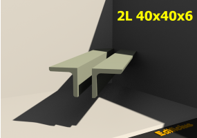 3D Profile mehrgliedrig - 2L 40x40x6[20.0]