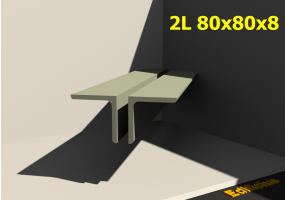 3D Profile mehrgliedrig - 2L 80x80x8[20.0]