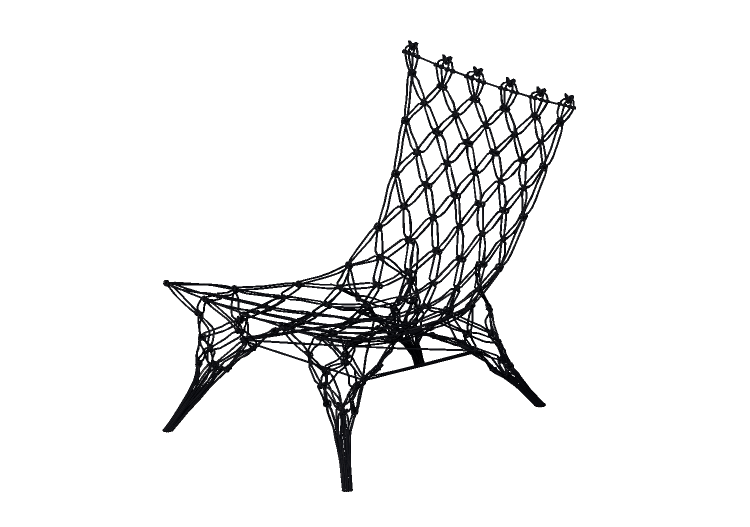 Cadeira 3D - Cadeira em tecido - Cappellini - Knotted Chair... Cadeira 3D - Cadeira em tecido - Cappellini - Knotted Chair...