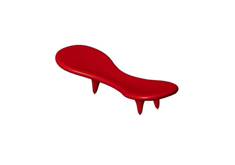 3D Stühle - Sitzbank aus Fiberglas - Cappellini - Orgone -... 3D Stühle - Sitzbank aus Fiberglas - Cappellini - Orgone -...