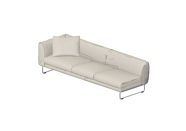 Divani 3D - Divano in tessuto - Cappellini - Elan - EN13 -... Divani 3D - Divano in tessuto - Cappellini - Elan - EN13 -...