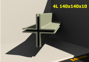 3D Profile mehrgliedrig - 4L 140x140x10[20.0;20.0]