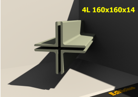 3D Profile mehrgliedrig - 4L 160x160x14[20.0;20.0]