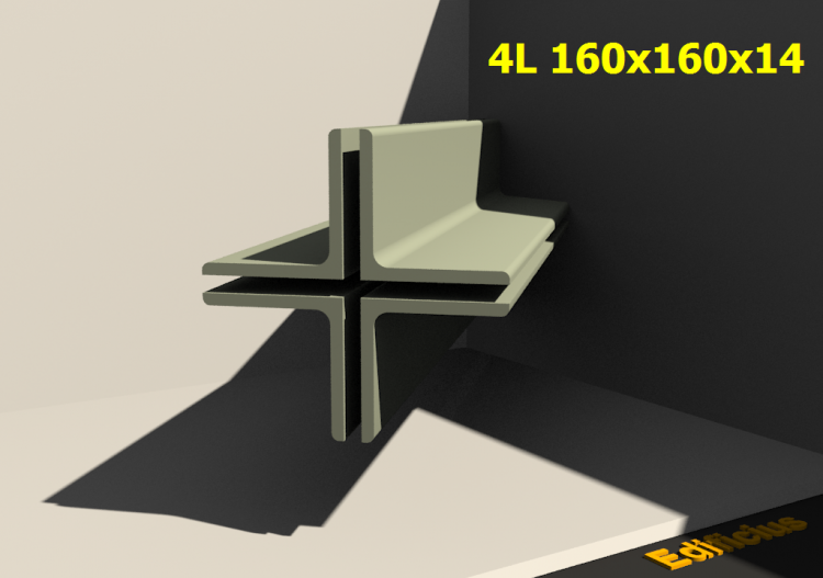 3D Profile mehrgliedrig - 4L 160x160x14[20.0;20.0] - ACCA...