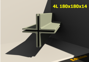 3D Profile mehrgliedrig - 4L 180x180x14[20.0;20.0]