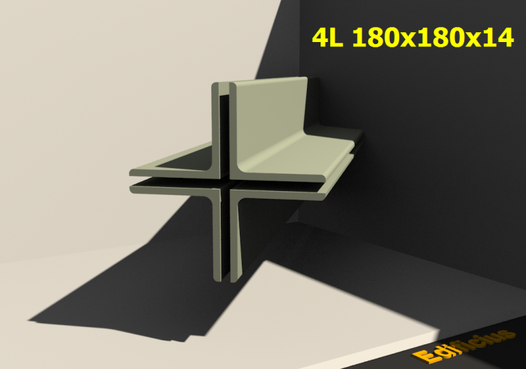3D Profile mehrgliedrig - 4L 180x180x14[20.0;20.0] - ACCA...