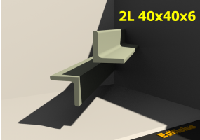 3D Profile mehrgliedrig - 2L 40x40x6[20.0;20.0]
