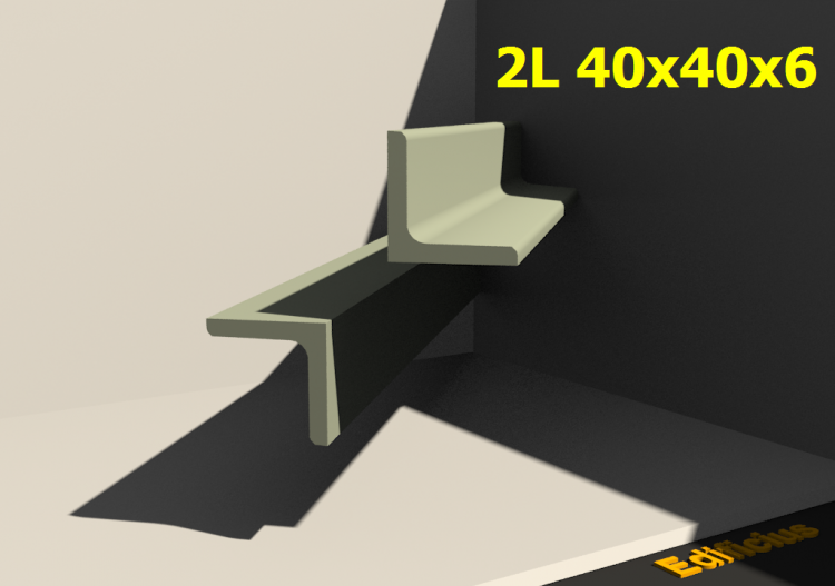 3D Profile mehrgliedrig - 2L 40x40x6[20.0;20.0] - ACCA...