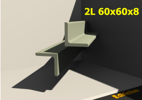 3D Profile mehrgliedrig - 2L 60x60x8[20.0;20.0]
