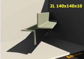 3D Profile mehrgliedrig - 2L 140x140x10[20.0;20.0]