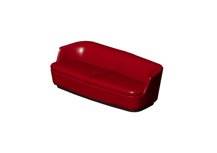 Chairs and Sofas 3D - Fabric sofa - Cappellini - Orla -... Chairs and Sofas 3D - Fabric sofa - Cappellini - Orla -...