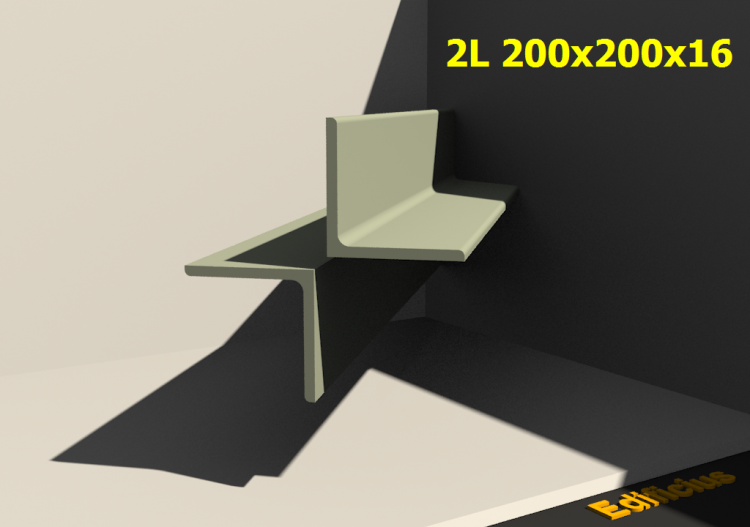 3D Profile mehrgliedrig - 2L 200x200x16[20.0;20.0] - ACCA...