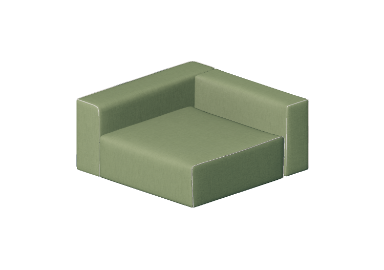 Sofás 3D - Sofá em tecido - Cappellini - Panda Sofa -... Sofás 3D - Sofá em tecido - Cappellini - Panda Sofa -...