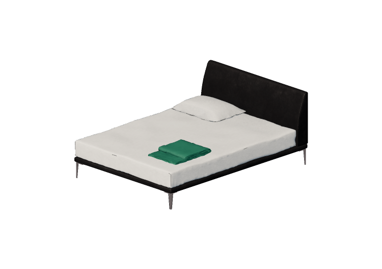 Beds and Side Cabinets 3D - Double Bed - Cappellini - Bed -... Beds and Side Cabinets 3D - Double Bed - Cappellini - Bed -...