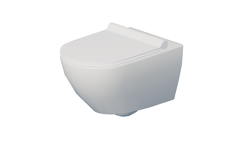 Vasos 3D - Vaso sanitário suspenso - Catalano - Sfera -... Vasos 3D - Vaso sanitário suspenso - Catalano - Sfera -...